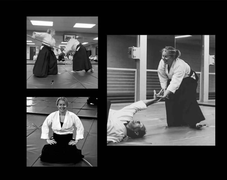 Students practicing aikido at Rocky Mountain Aikikai