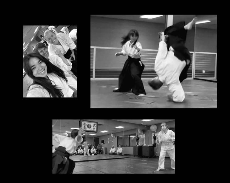 Students practicing aikido at Rocky Mountain Aikikai
