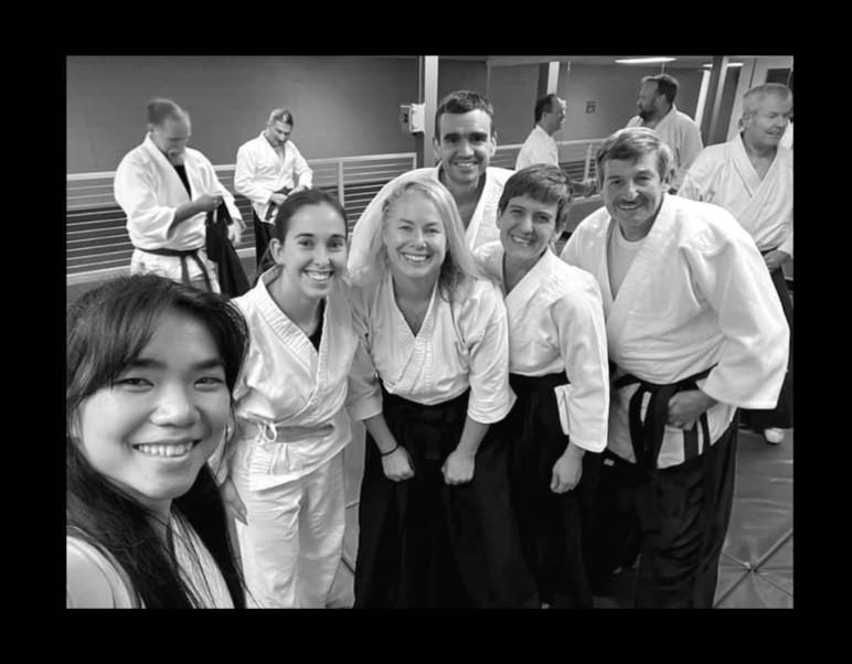 Students practicing aikido at Rocky Mountain Aikikai