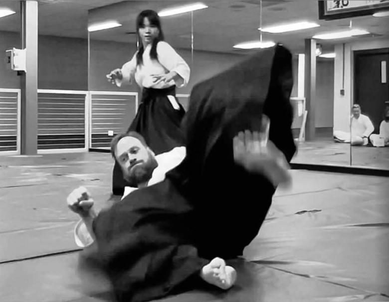 Students practicing aikido at Rocky Mountain Aikikai